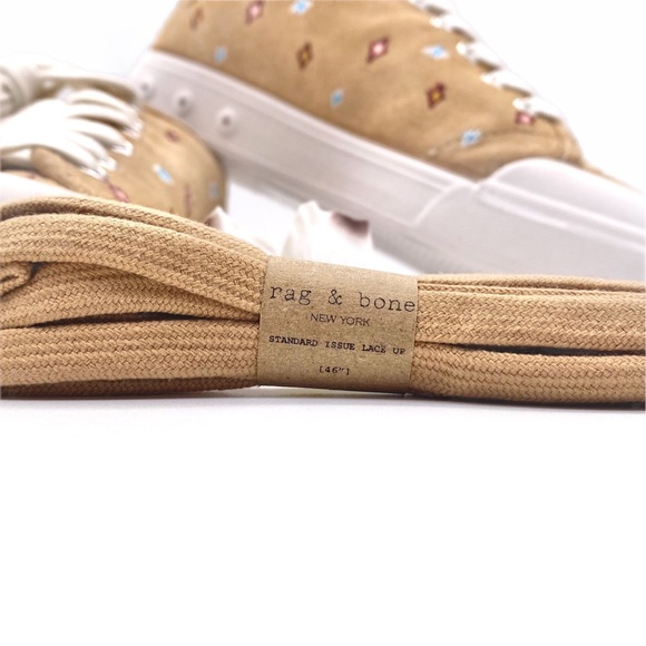 NIB Rag & Bone Standard Issue Dune Embroidered Sneakers - Picture 11 of 14